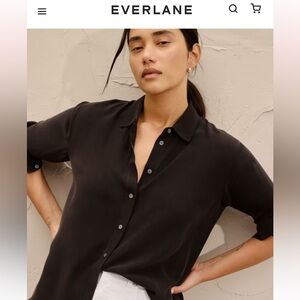 Everlane Washable Clean Silk Relaxed Shirt